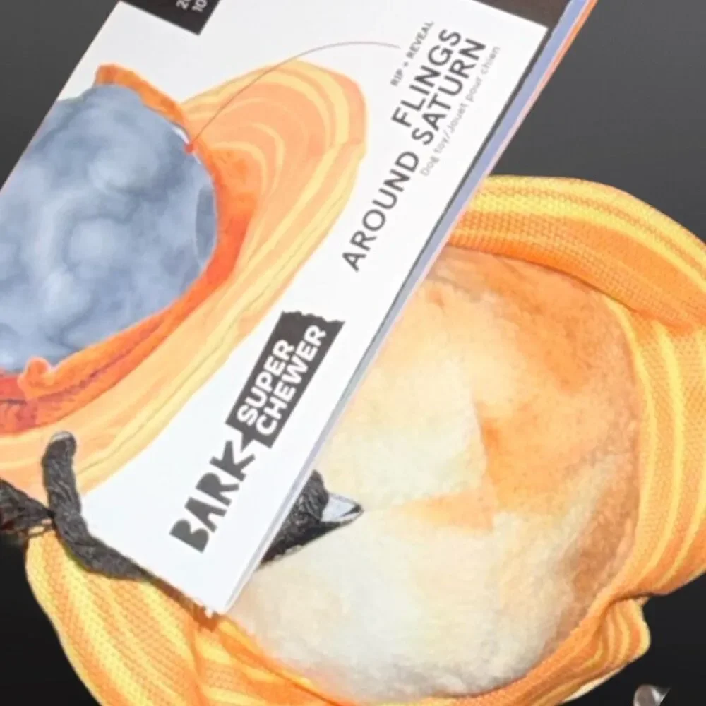 New Bark Box Around Saturn Flings Super Chewer Dog Toy